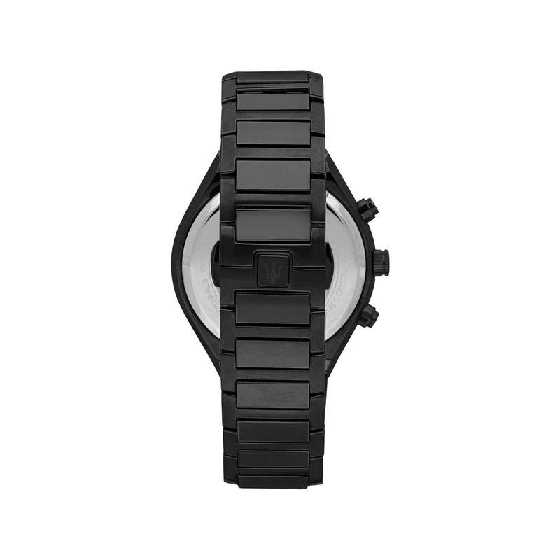 Montre MASERATI homme bracelet acier noir - vue 3