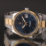 Montre MASERATI homme bracelet acier bicolore jaune - vue D2