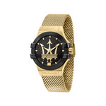 Montre MASERATI homme bracelet acier inoxydable doré jaune - vue 1