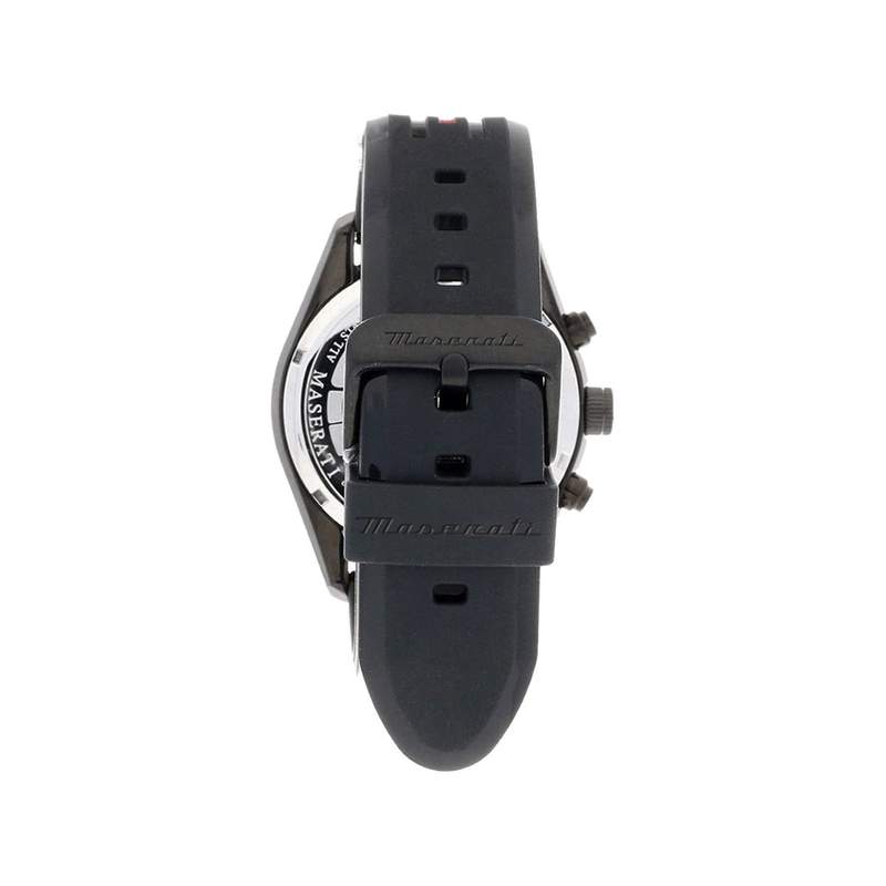 Montre MASERATI homme acier bleu bracelet caoutchouc bicolore bleu - vue 3