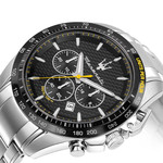 Montre MASERATI homme bracelet acier inoxydable gris - vue D1