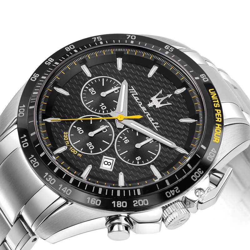 Montre MASERATI homme bracelet acier inoxydable gris - vue D1