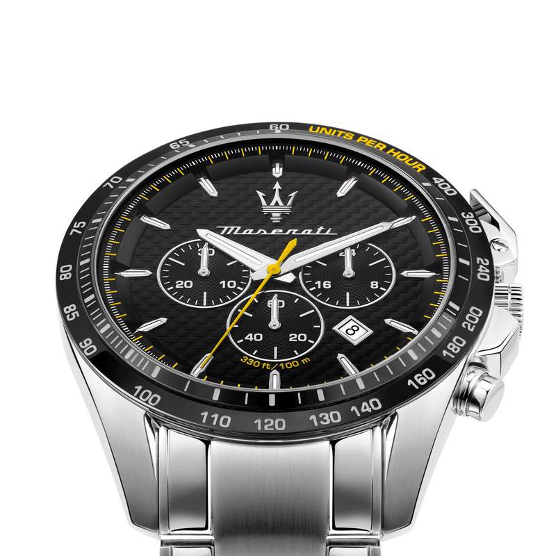 Montre MASERATI homme bracelet acier inoxydable gris - vue D2