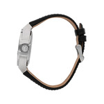 Montre MASERATI homme automatique acier bracelet cuir noir - vue 2