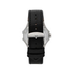 Montre MASERATI homme automatique acier bracelet cuir noir - vue 3