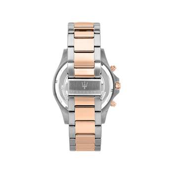 Montre MASERATI homme bracelet acier inoxydable bicolore rose