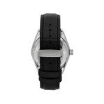 Montre MASERATI homme automatique acier bracelet cuir noir - vue 3