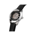 Montre MASERATI homme automatique acier bracelet cuir noir - vue 4