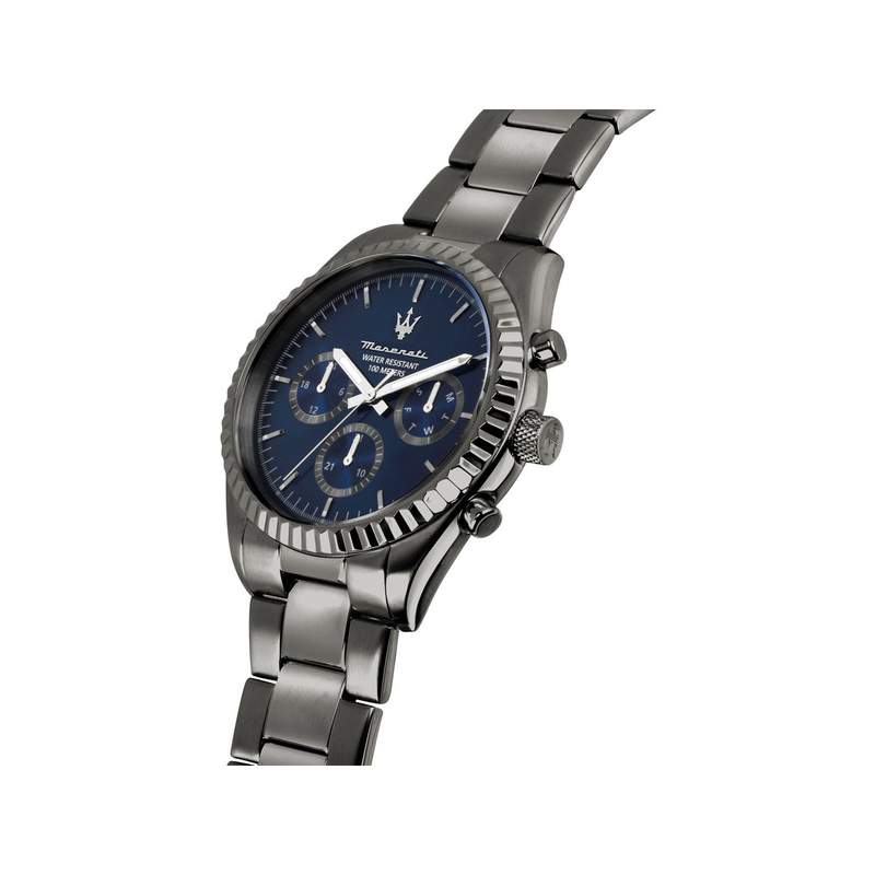 Montre MASERATI homme bracelet acier inoxydable gris foncé - vue 4
