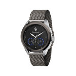 Montre MASERATI homme bracelet acier inoxydable gris foncé - vue 1