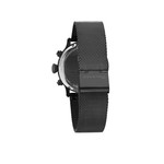 MASERATI men's watch with black stainless steel bracelet - view 3