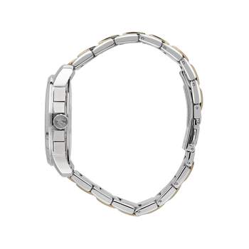 MASERATI herenhorloge met tweekleurige gele roestvrijstalen armband