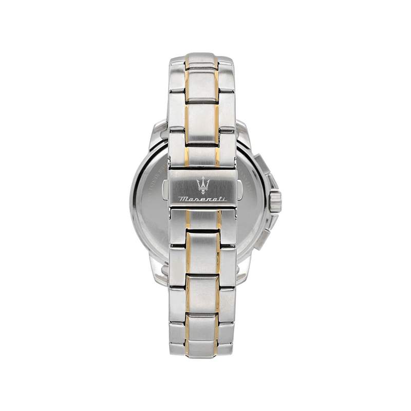 Montre MASERATI homme bracelet acier inoxydable bicolore jaune - vue 3
