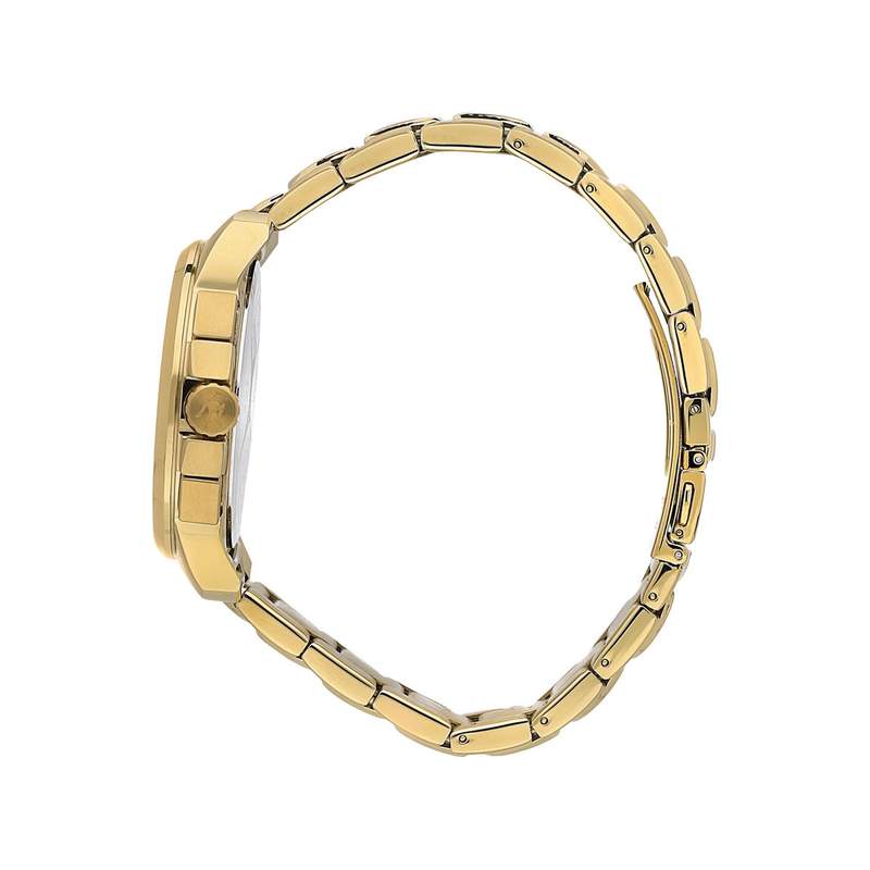 Montre MASERATI homme bracelet acier inoxydable doré jaune - vue 2