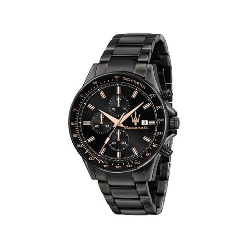 Montre MASERATI homme bracelet acier inoxydable noir