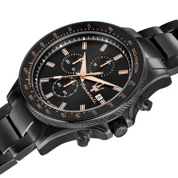 Montre MASERATI homme bracelet acier inoxydable noir