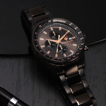Montre MASERATI homme bracelet acier inoxydable noir - vue D2