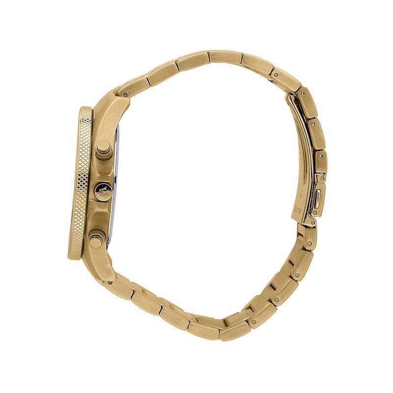 Montre MASERATI homme bracelet acier inoxydable doré jaune - vue 2