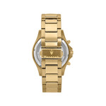 Montre MASERATI homme bracelet acier inoxydable doré jaune - vue 3