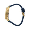 Montre MASERATI homme acier doré jaune bracelet silicone bleu - vue V2