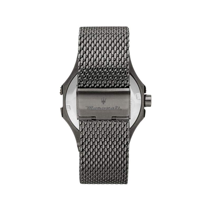 Montre MASERATI homme bracelet acier inoxydable gris foncé - vue 3