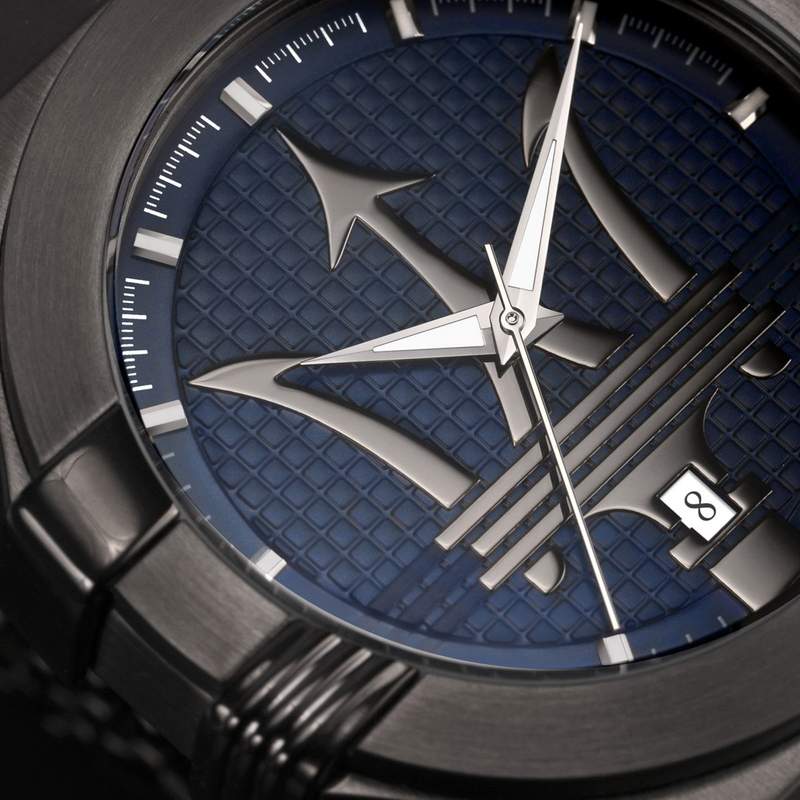Montre MASERATI homme bracelet acier inoxydable gris foncé - vue D1