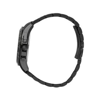 MASERATI herenhorloge met zwarte roestvrijstalen armband