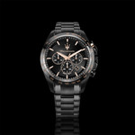 Montre MASERATI homme bracelet acier inoxydable noir - vue D2