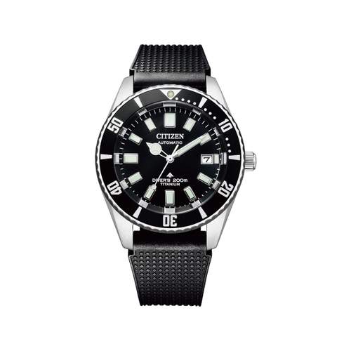 Montre Citizen Promaster Marine homme acier bracelet silicone noir