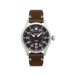 Montre AVI-8 Hawker Hurricane homme acier bracelet cuir marron. Edition limitée. - vue 1