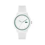 Montre Lacoste.12.12. homme résine bracelet silicone blanc - vue 1