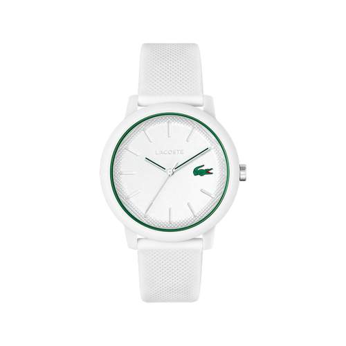 Montre Lacoste.12.12. homme résine bracelet silicone blanc