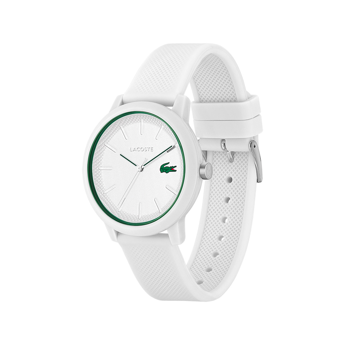 Montre Lacoste.12.12. homme résine bracelet silicone blanc - vue 2