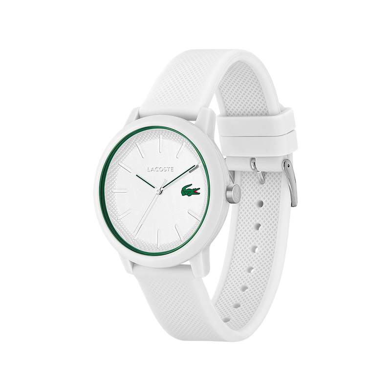 Montre Lacoste.12.12. homme résine bracelet silicone blanc - vue 2