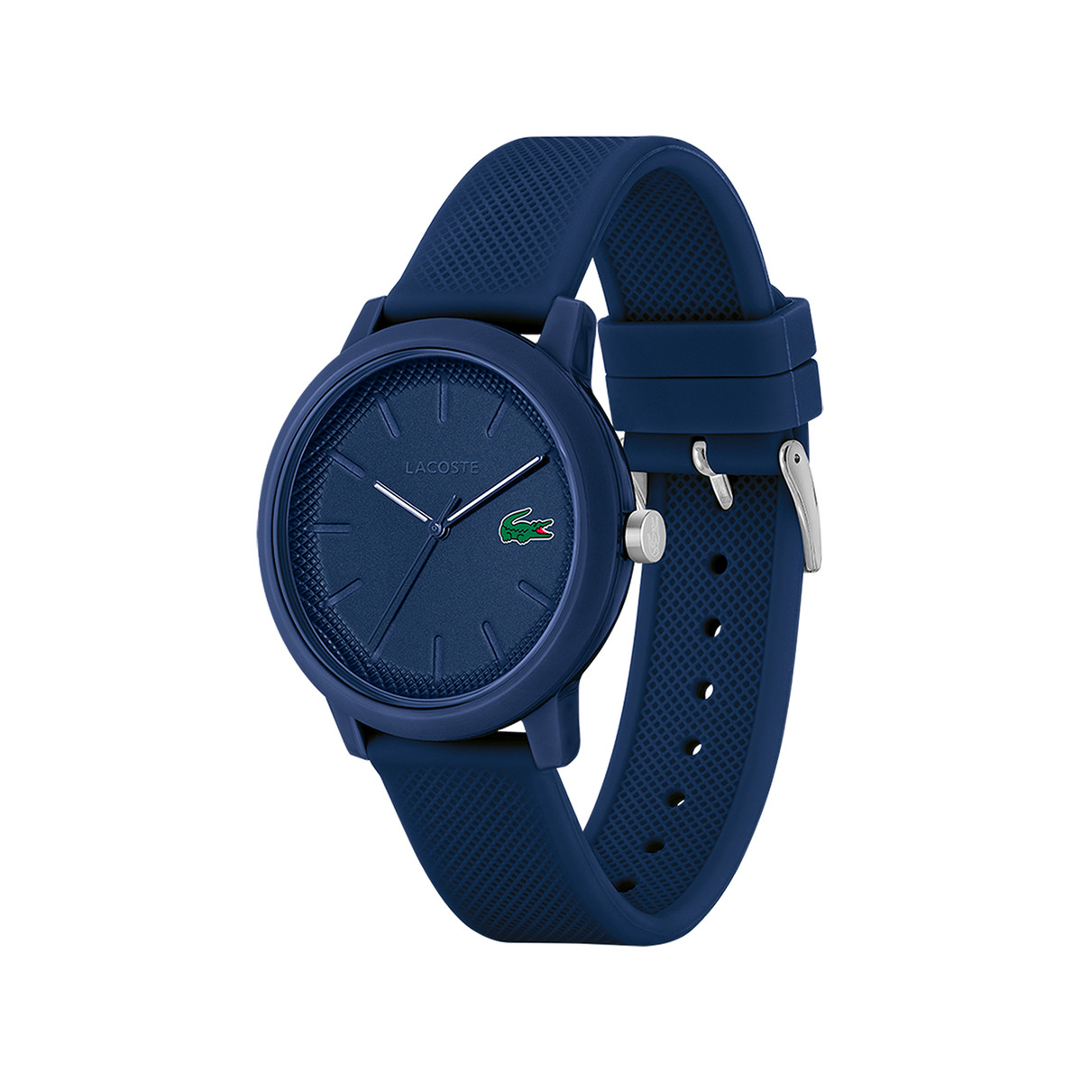 Montre Lacoste 12.12. homme résine bracelet silicone bleu - vue 2