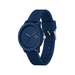 Montre Lacoste 12.12. homme résine bracelet silicone bleu - vue 2