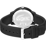 Montre Lacoste.12.12. homme résine bracelet silicone noir - vue 3