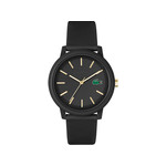 Montre Lacoste 12.12. homme résine bracelet silicone noir - vue 1