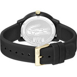 Montre Lacoste 12.12. homme résine bracelet silicone noir - vue 3