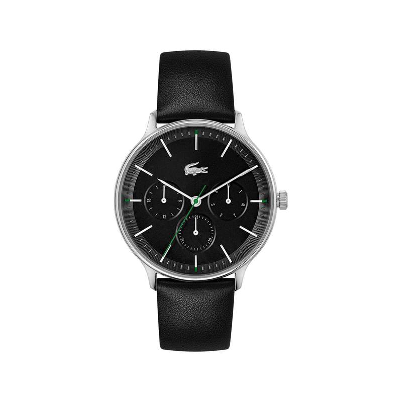 Montre LACOSTE Lacoste Club homme acier bracelet cuir noir - vue 1