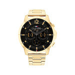 Montre TOMMY HILFIGER Luca homme bracelet acier doré jaune - vue 1