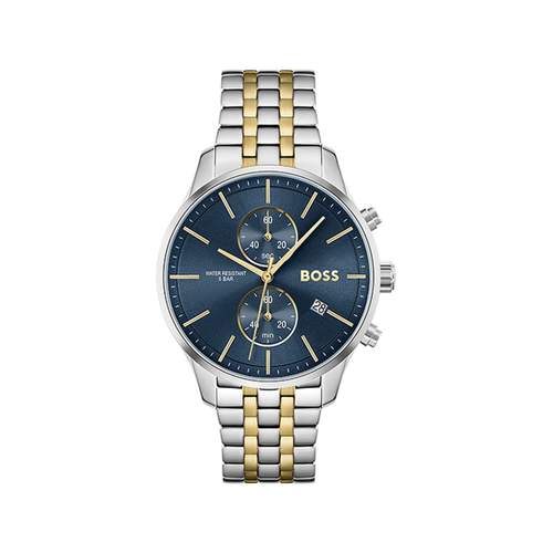 BOSS Associate men's watch bicolor steel bracelet yellow gold