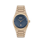 Montre BOSS Steer homme bracelet acier doré rose - vue 1