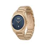 Montre BOSS Steer homme bracelet acier doré rose - vue 2