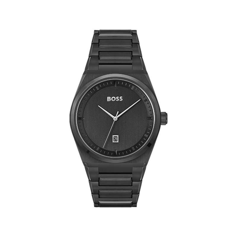 Montre BOSS Steer homme bracelet acier noir - vue 1