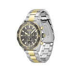 Montre BOSS Energy homme bracelet acier bicolore doré jaune - vue 2