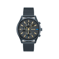 Montre HUGO Chase homme bracelet acier bleu