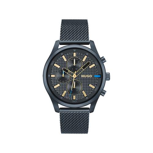 Montre HUGO Chase homme bracelet acier bleu