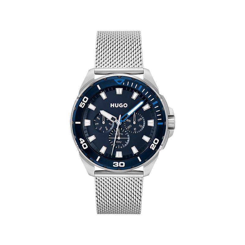 Montre HUGO Fresh homme bracelet acier - vue 1