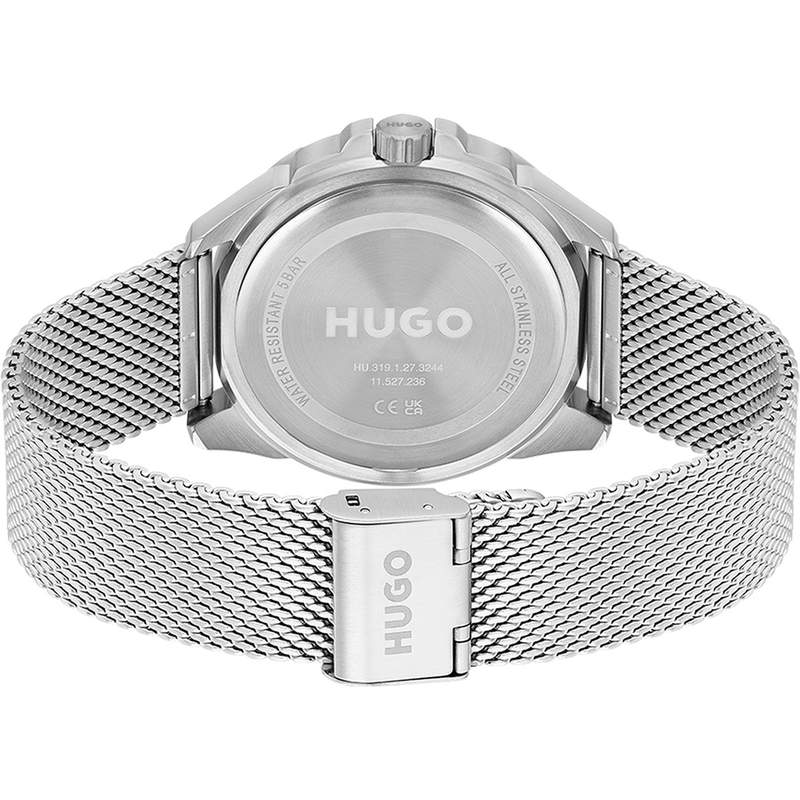 Montre HUGO Fresh homme bracelet acier - vue 3